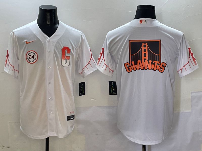 Men San Francisco Giants Blank White Game Nike 2025 MLB Jersey style 8->san francisco giants->MLB Jersey